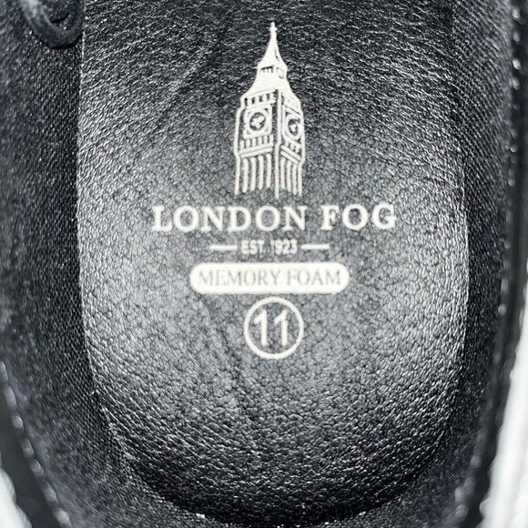 London Fog Mens Bradford Black Shoes Size 11 main image 7